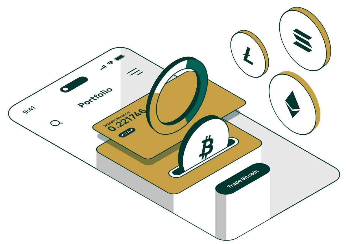 Crypto grid background